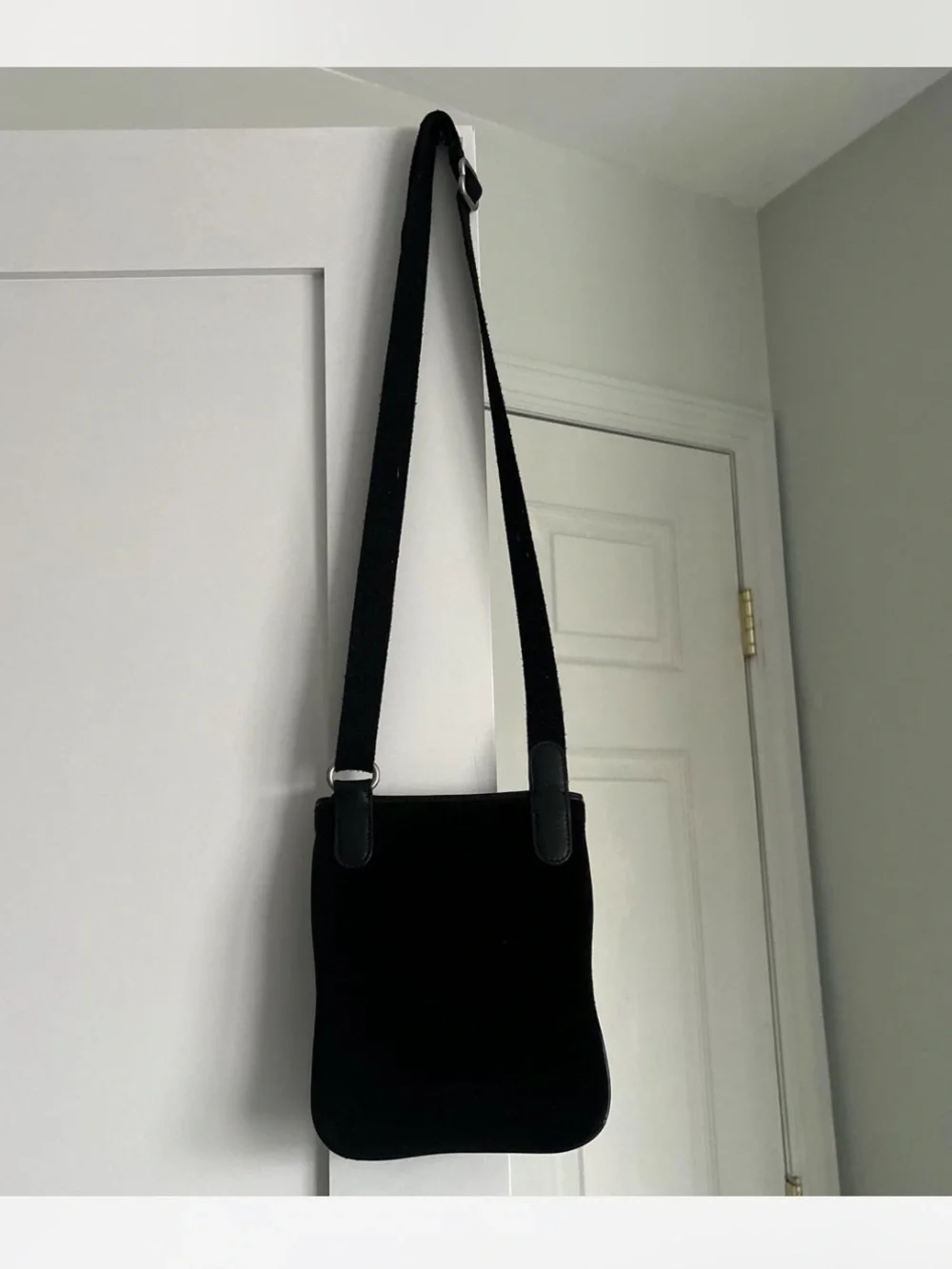 Juicy Couture Black Rhinestone Logo Crossbody Bag